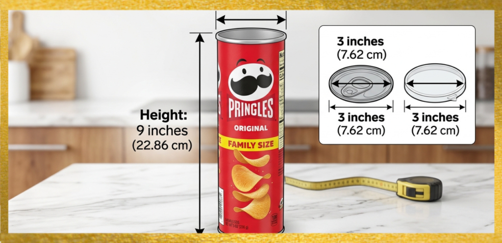 Pringles Can Dimensions