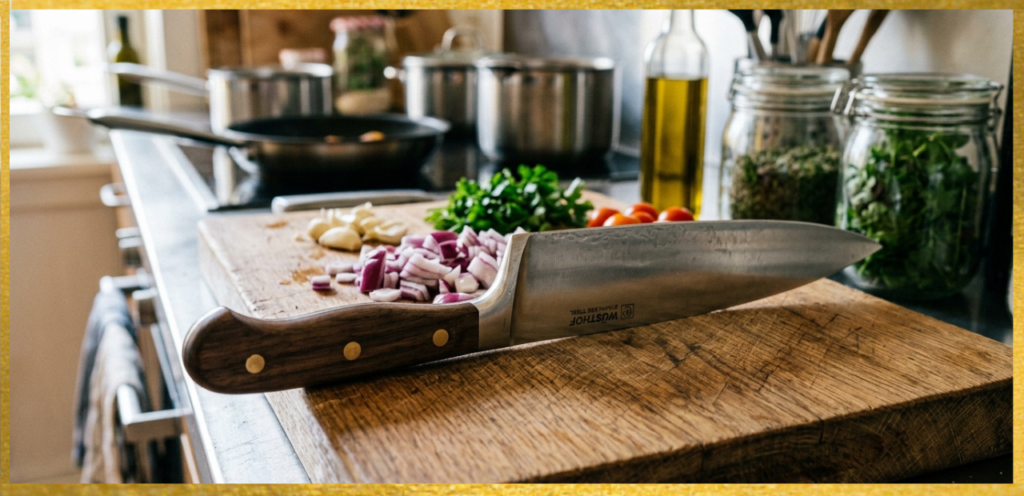 A Large Kitchen Knife