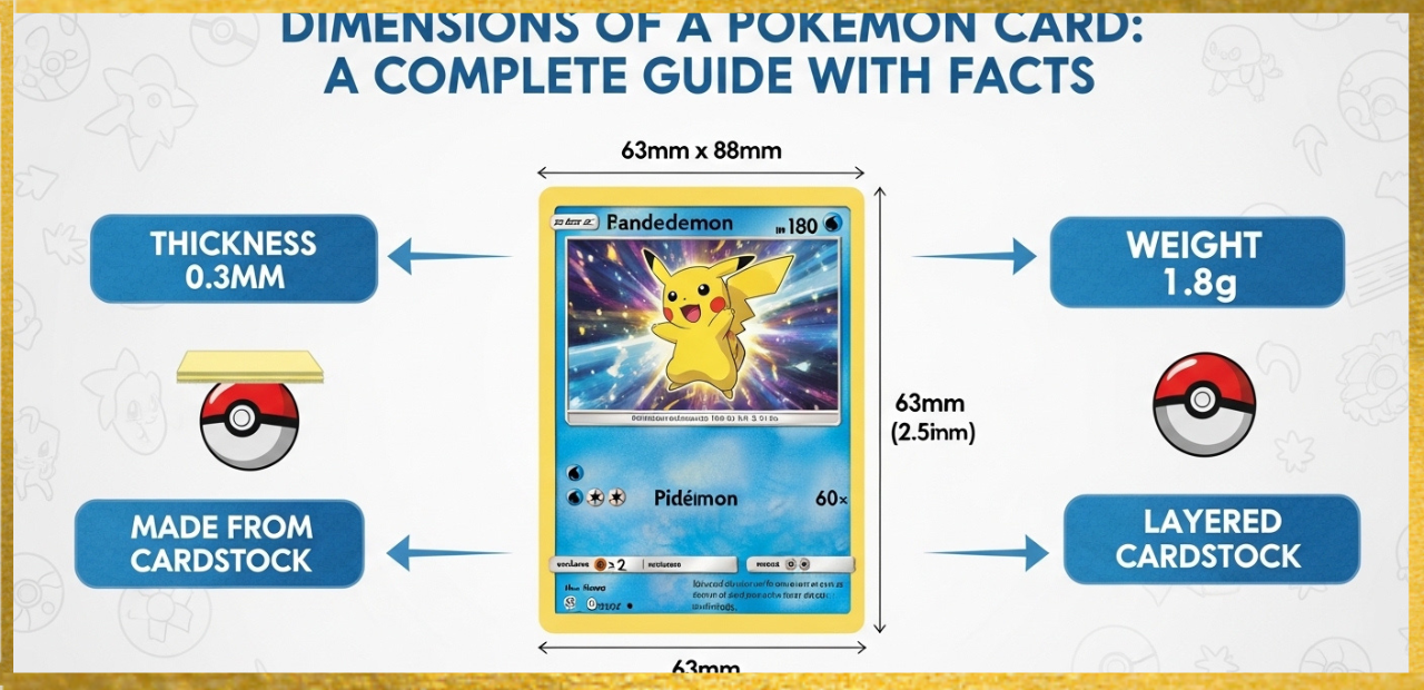 Dimensions of a Pokémon Card