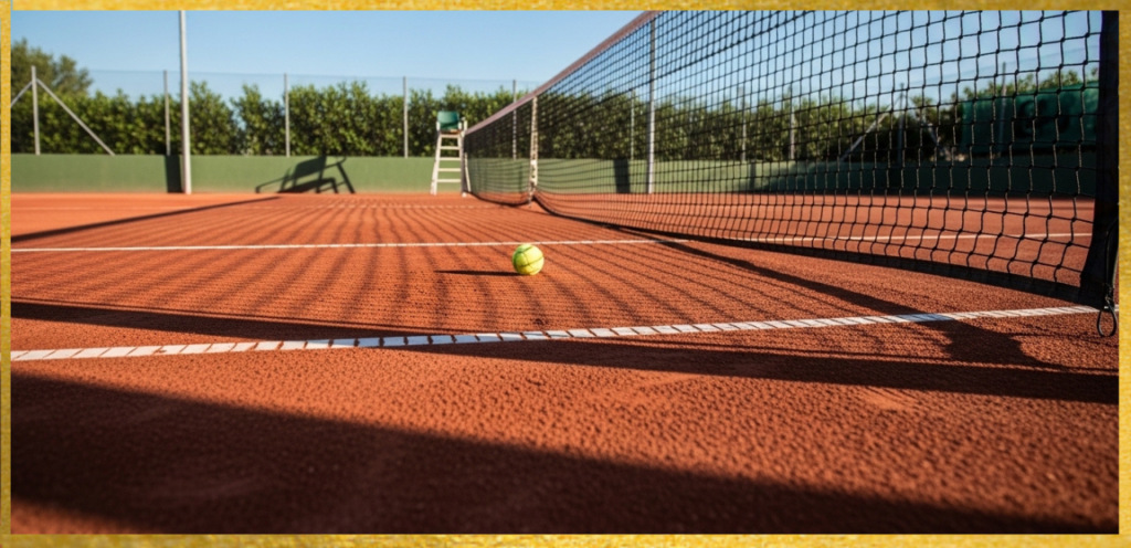 About One-Third of a Tennis Court