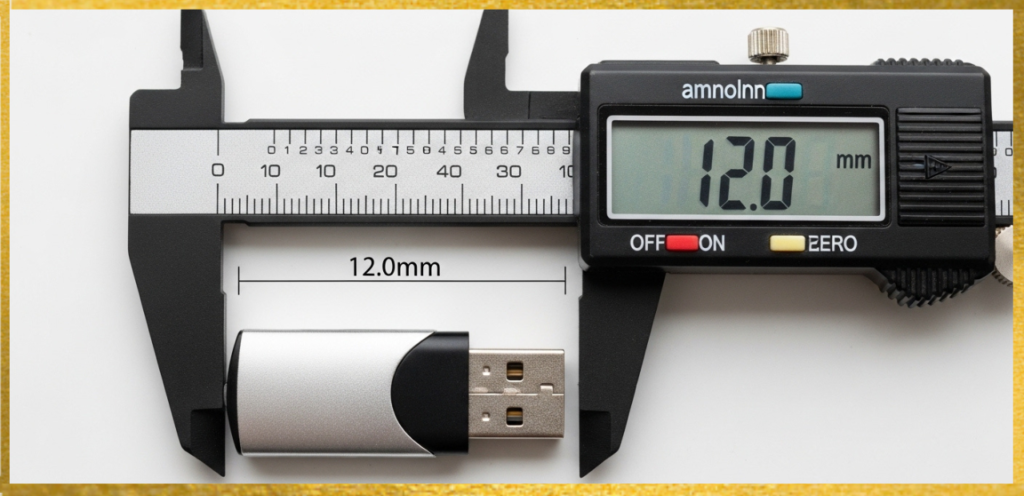 The Width of a Mini USB Stick