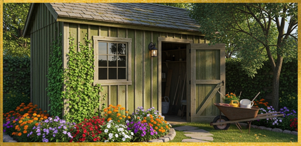 A Small Backyard Shed