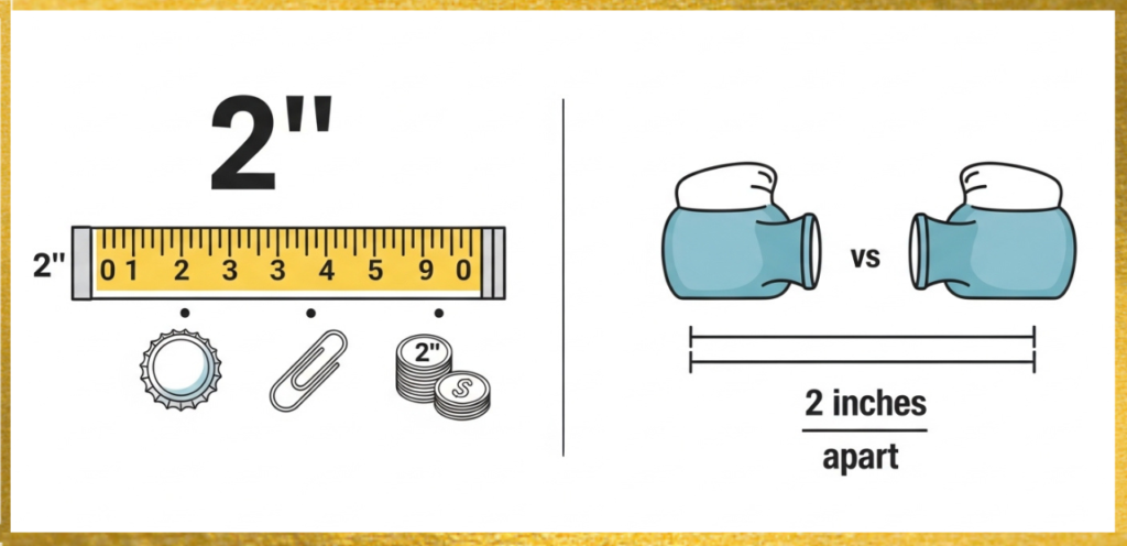 visualizing 2 inches