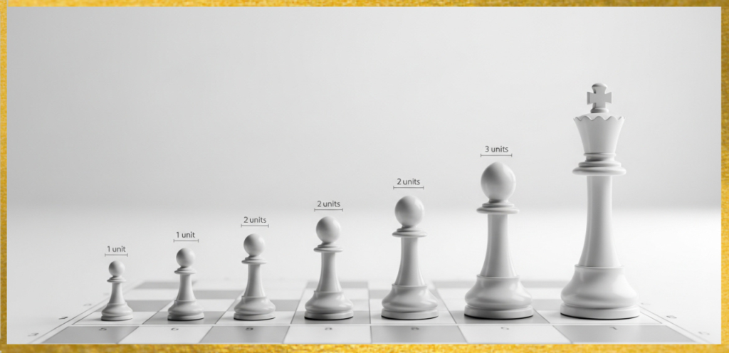chess pawn height