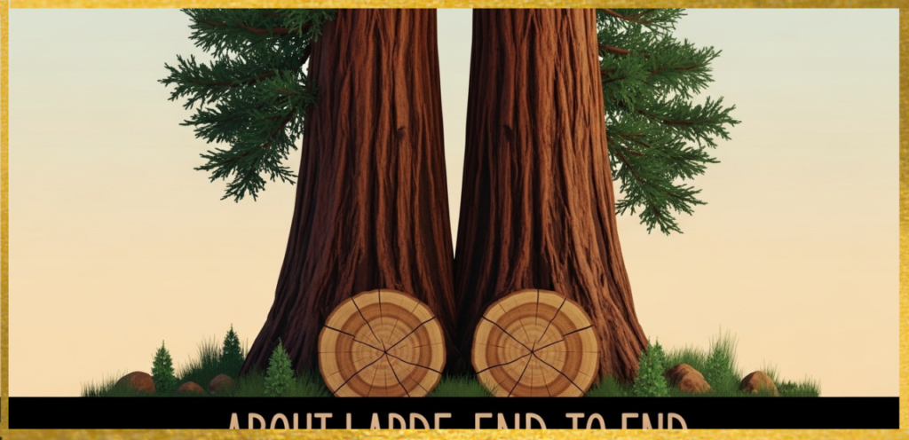 Two Redwoods Laid End to End