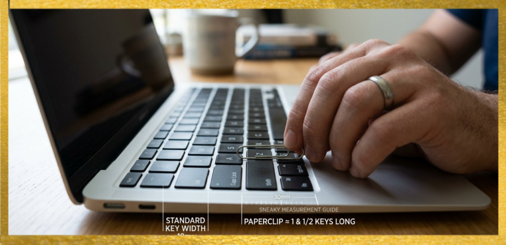 laptop key size comparison