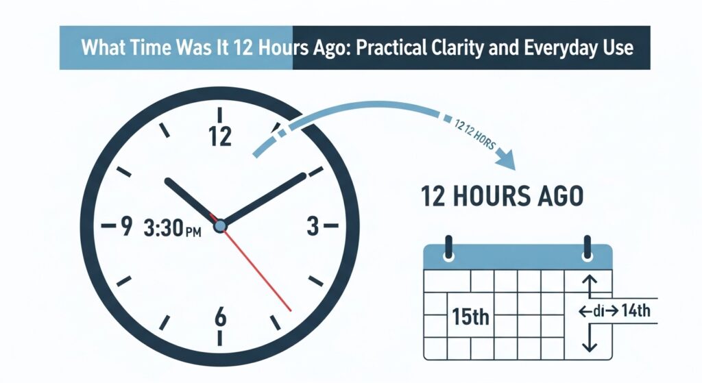 What Time Was It 12 Hours Ago Practical Clarity and Everyday Use
