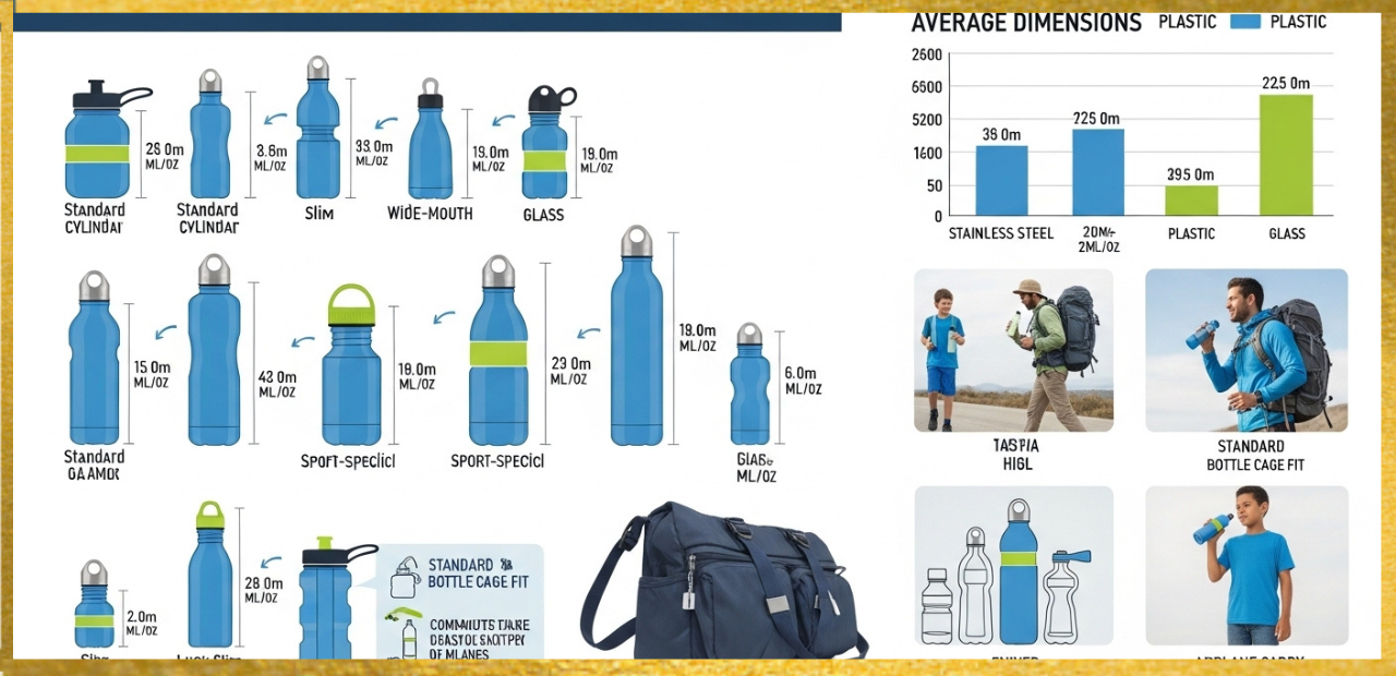 Water Bottle Dimensions
