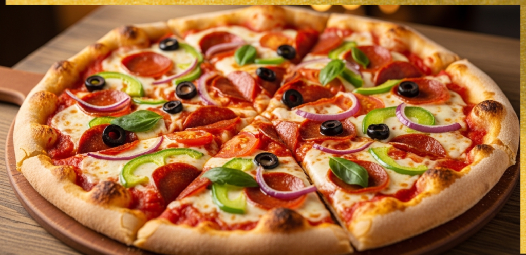 medium-sized pizza diameter