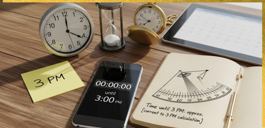 popular tools to calculate time until 3 PM