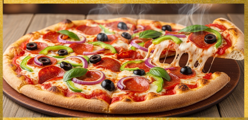 medium sized pizza