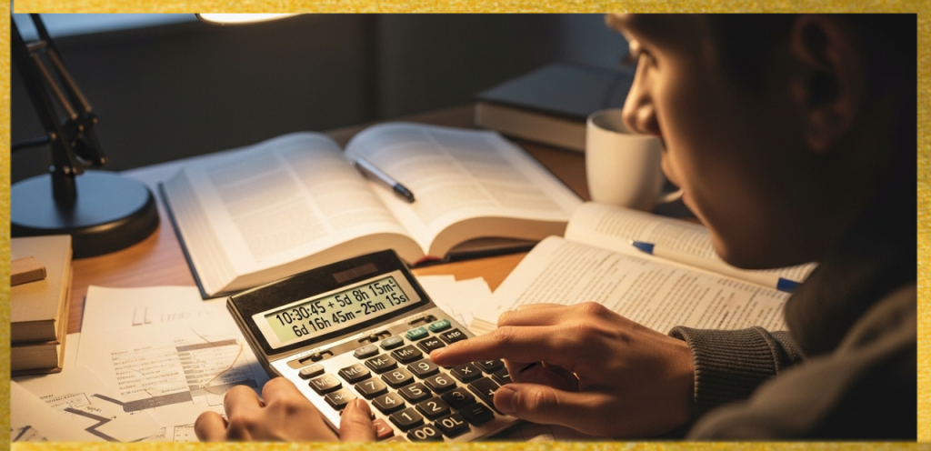using a time calculator for accuracy