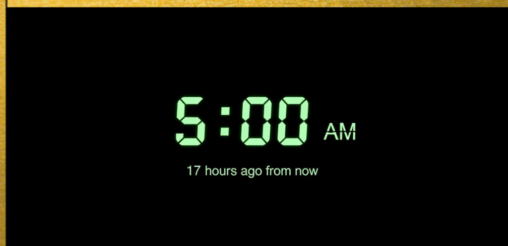 What Time Was It 17 Hours Ago From Now