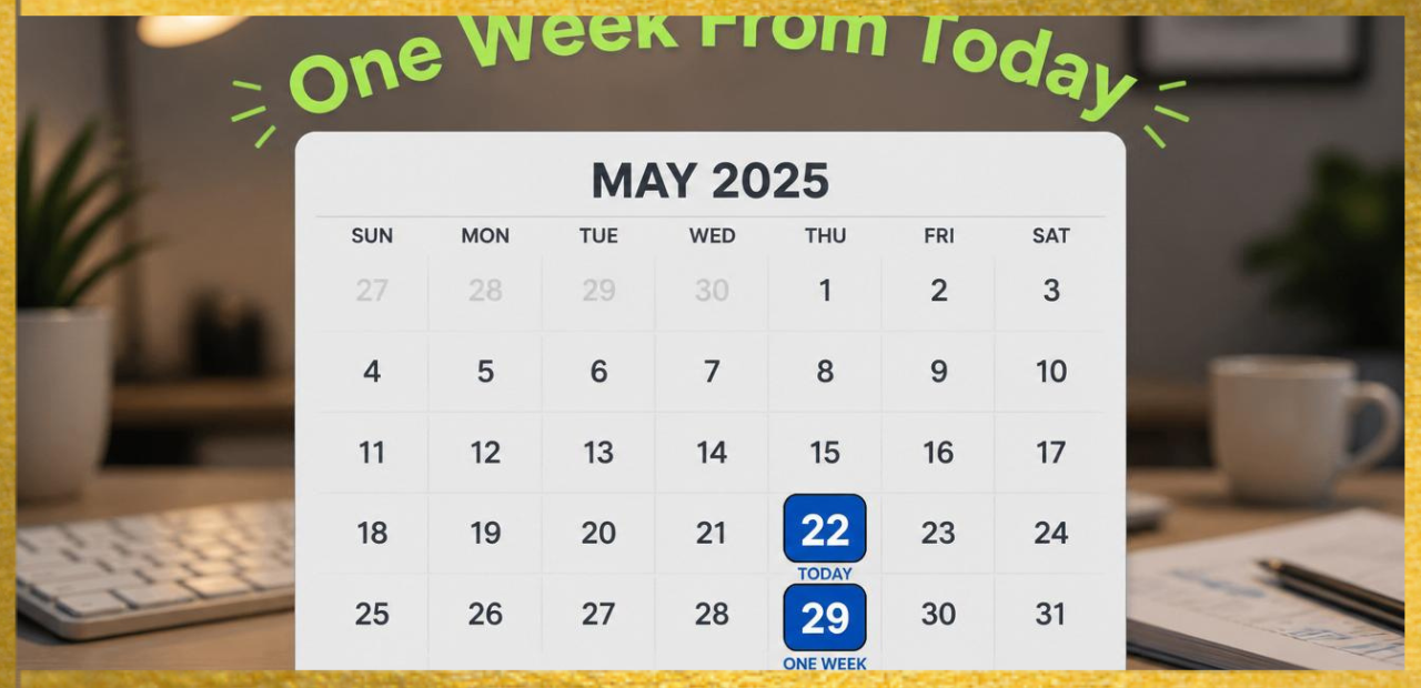 What Date Is 1 Week From Today