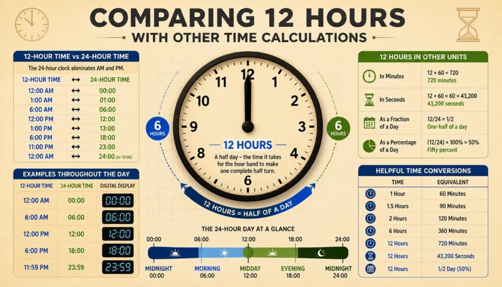what time will it be in 12 hours