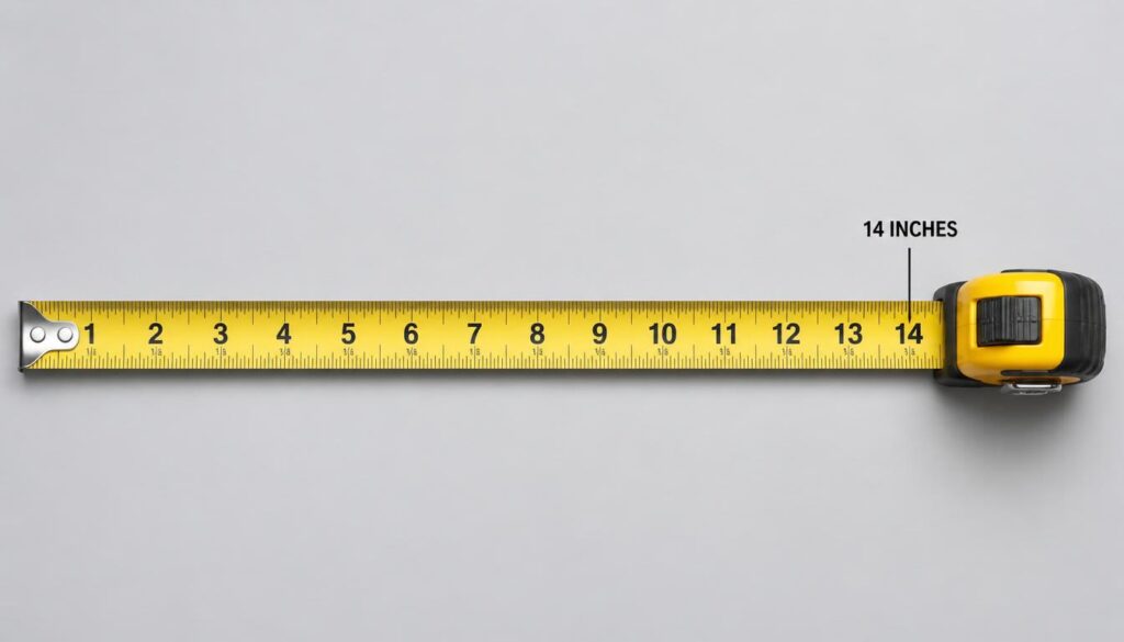 what does 14 inches look like