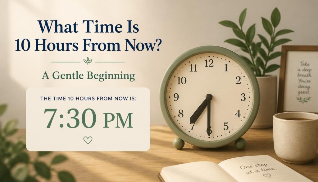 what time will it be in 10 hours