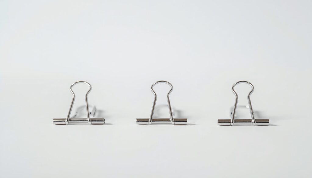 Three Standard Paper Clips in a Row