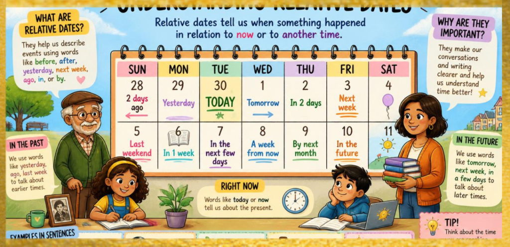 Main Keyword: Relative Dates