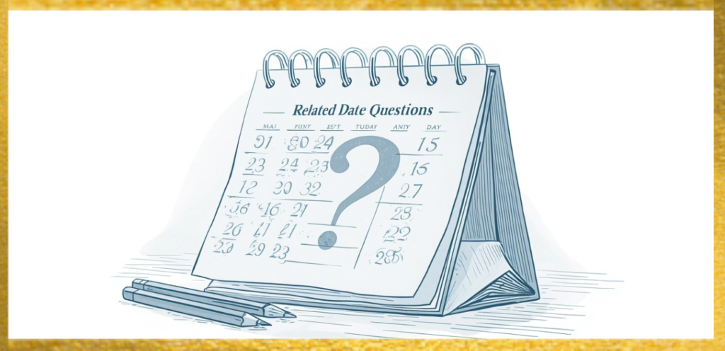 Main Keyword: Related Date Questions