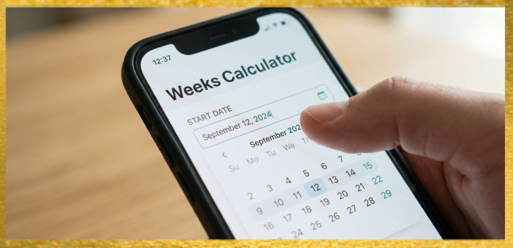 Using a Weeks Calculator