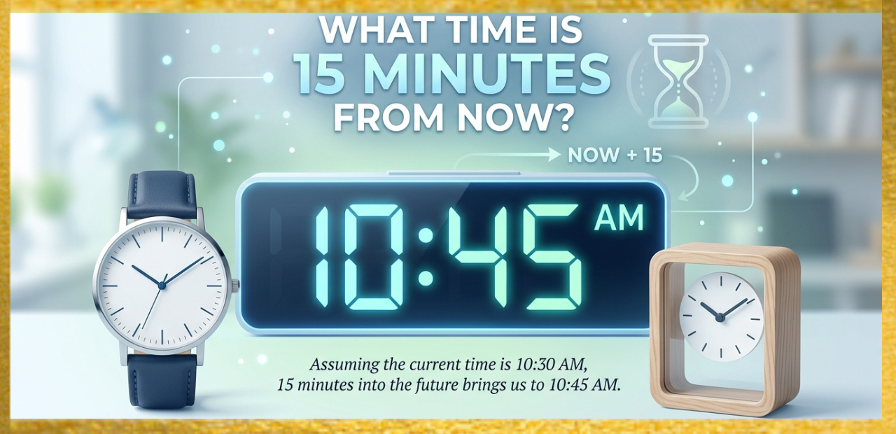 What Time Is 15 Minutes From Now
