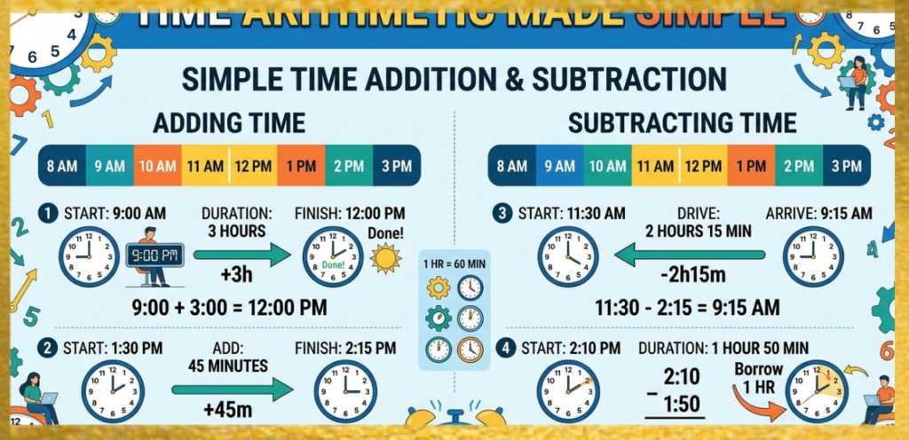 Time Arithmetic Made Simple