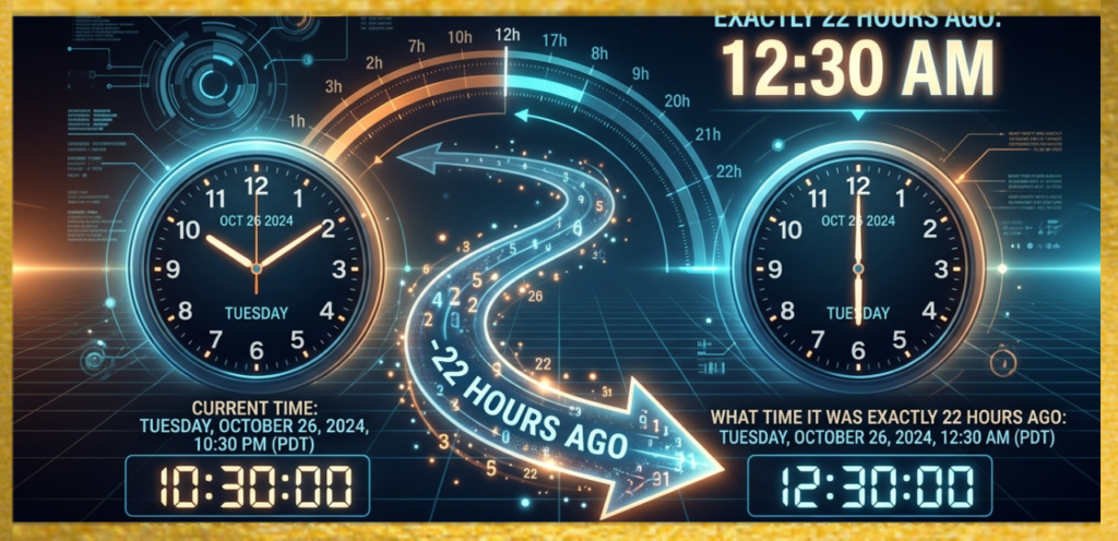 What Time Was It Exactly 22 Hours Ago Using Calculator